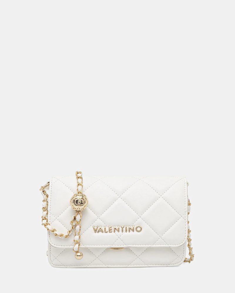 Valentino beyaz kapitone zincir askılı çanta