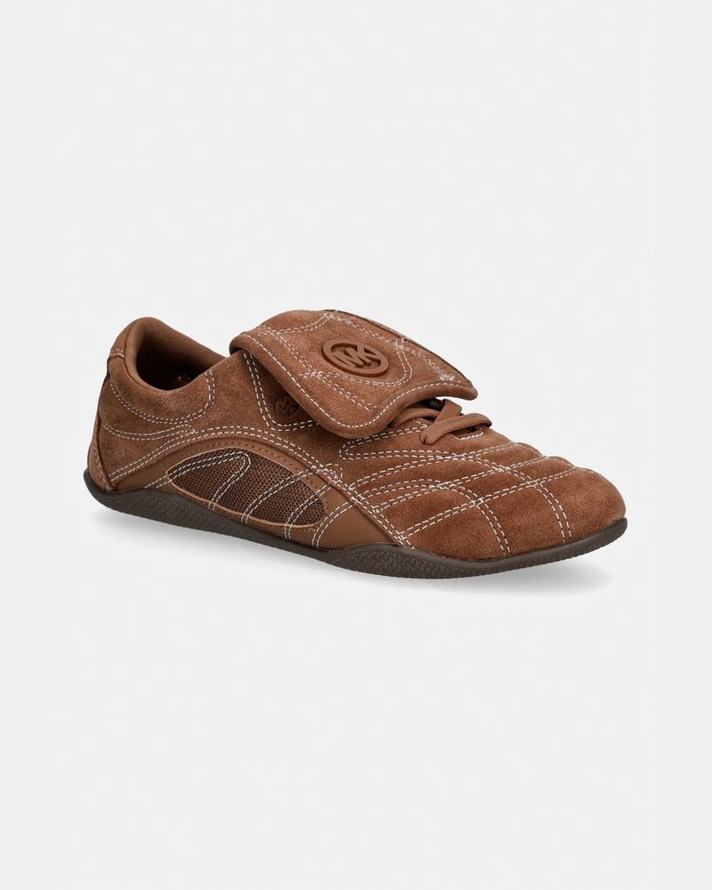 Taba süet cırt cırtlı sneaker