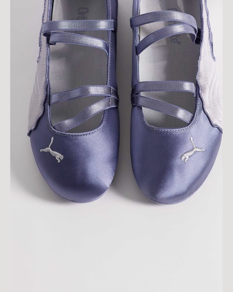 Puma lila saten bantlı babet
